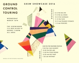 We’re hosting our official SXSW showcase next Wednesday at The Sidewinder